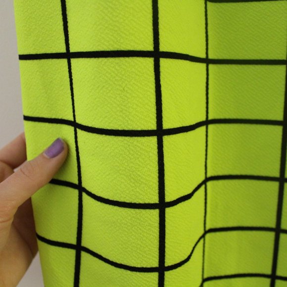 SHEIN Fun Neon Window Pane Mini Dress NWOT - Picture 4 of 6